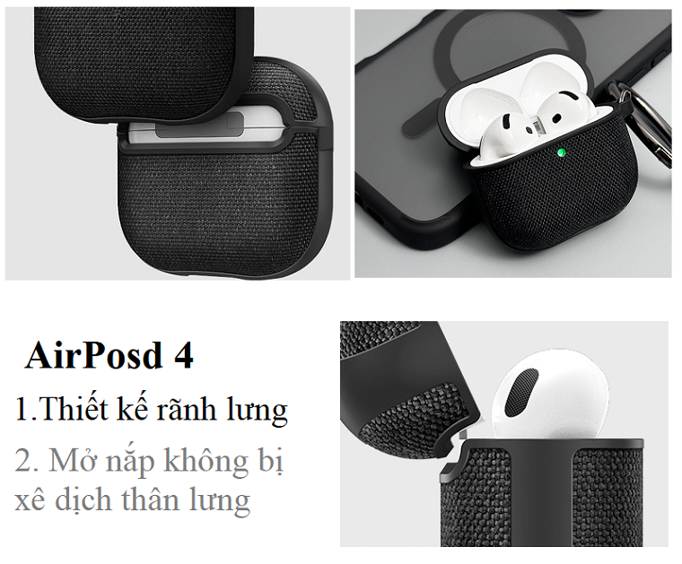 Vỏ ốp - hộp đựng Airpods 4 Spigen Urban Fit 5